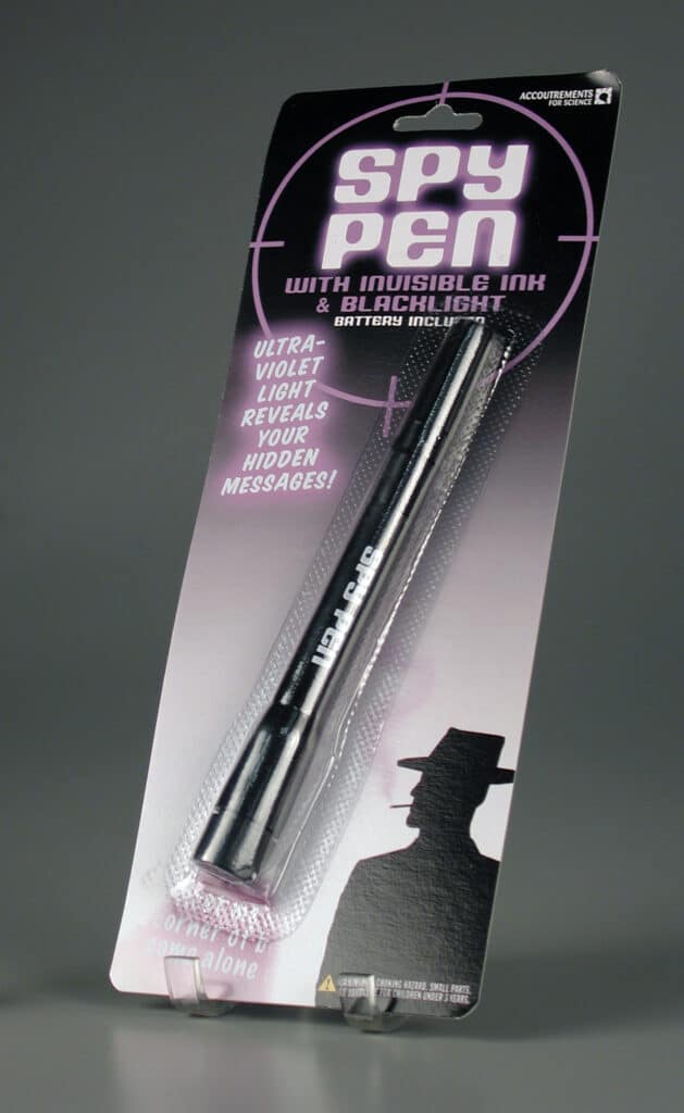 Spy Pen with Invisible Ink & Blacklight, 2003, The Strong, Rochester, New York.