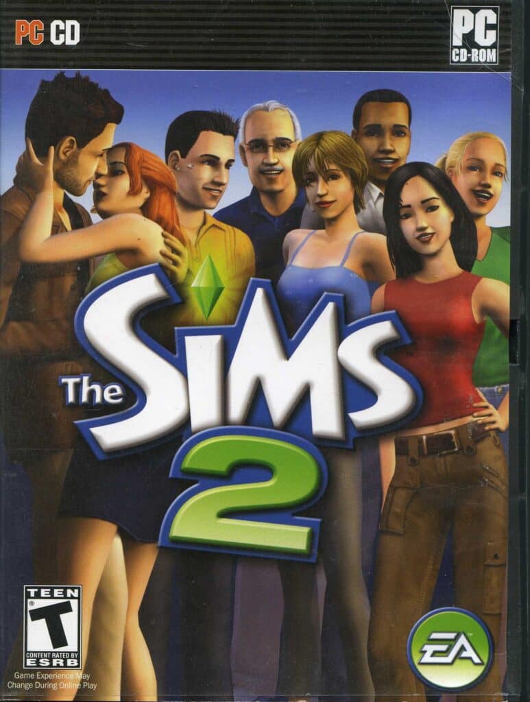 The Sims 2 product package, 2006, gift of Warren Buckleitner, The Strong, Rochester, New York.