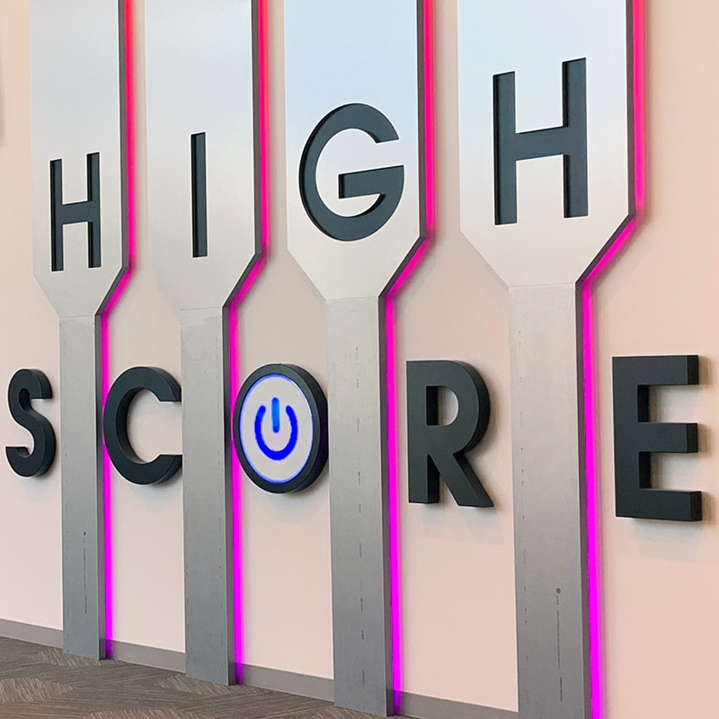 High Score exhibit entrance