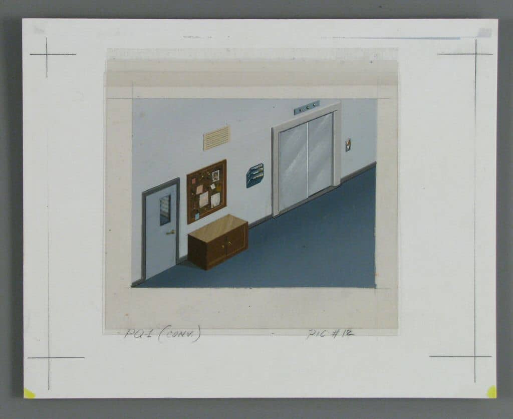 Hand-painted still image, Police Quest: In Pursuit of the Death Angel, 1992. The Strong National Museum of Play, Rochester, New York