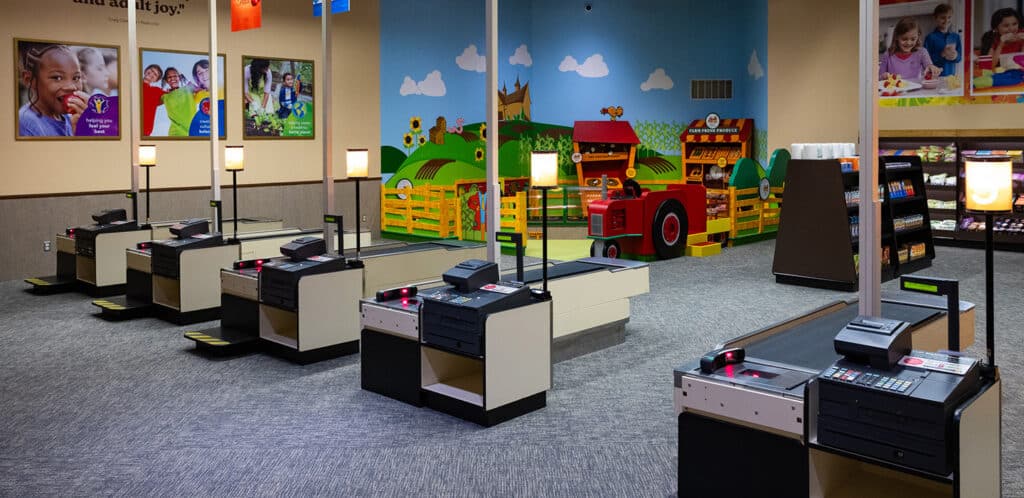 Wegmans super kids market registers