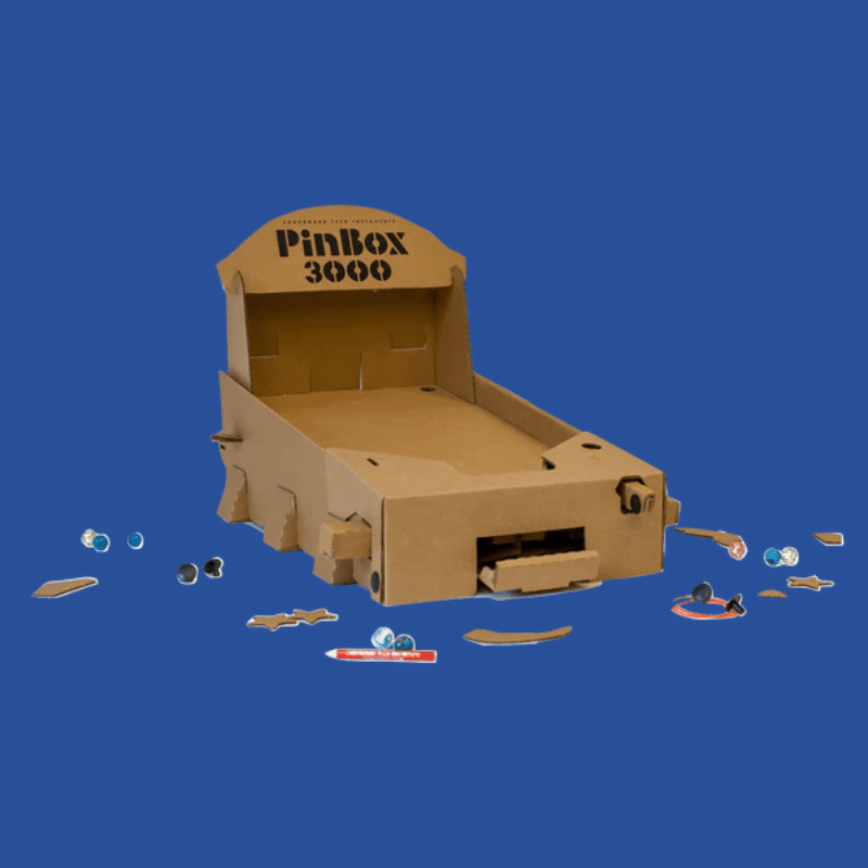 Photo of the Pinbox 3000 and its parts