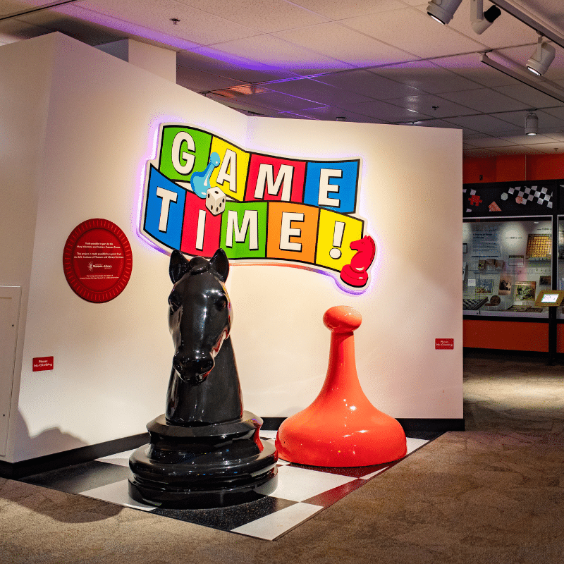 Game Time! Exhibit Title Display